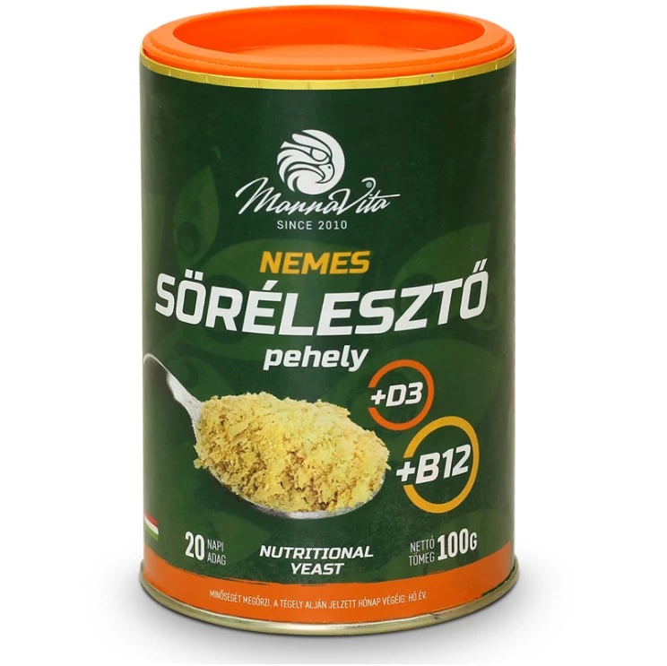  Nemes sörélesztő pehely + B12 + D3 vitamin, 100g
